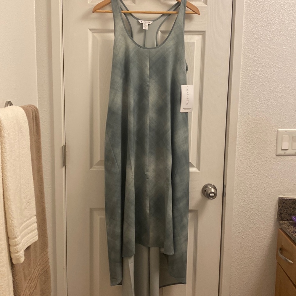 ATHLETA Presidio Printed Dress, Denali Green